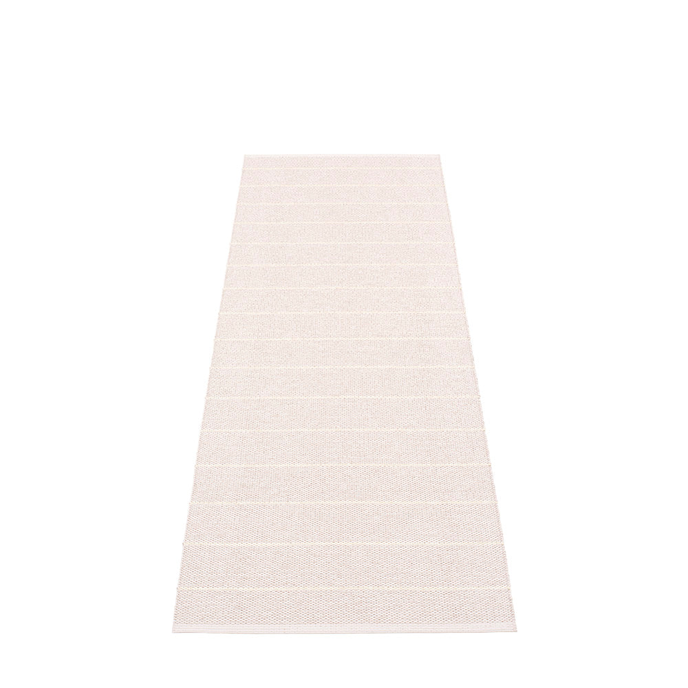 70x180cm / 2.25x6ft CARL RUG - PALE ROSE/VANILLA