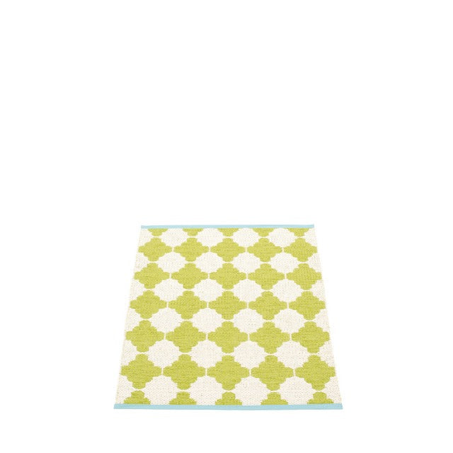 70x90cm / 2.25x3ft MARRE RUG - LIME/VANILLA/TURQUOISE EDGE