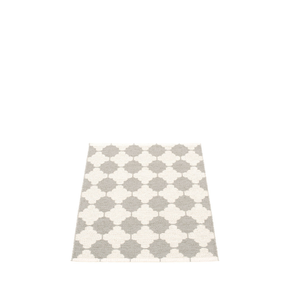 70x90cm / 2.25x3ft MARRE RUG - WARM GREY/VANILLA/MUSTARD EDGE