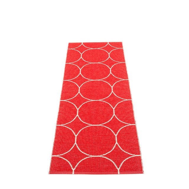 70x200cm  /  2.25x6.5ft BOO RUG - RED/VANILLA