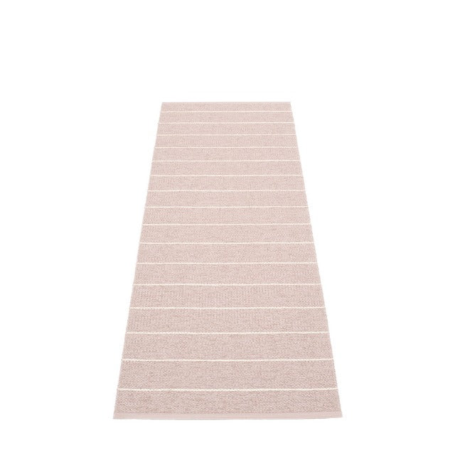 70x180cm / 2.25x6ft CARL RUG - PALE ROSE/VANILLA