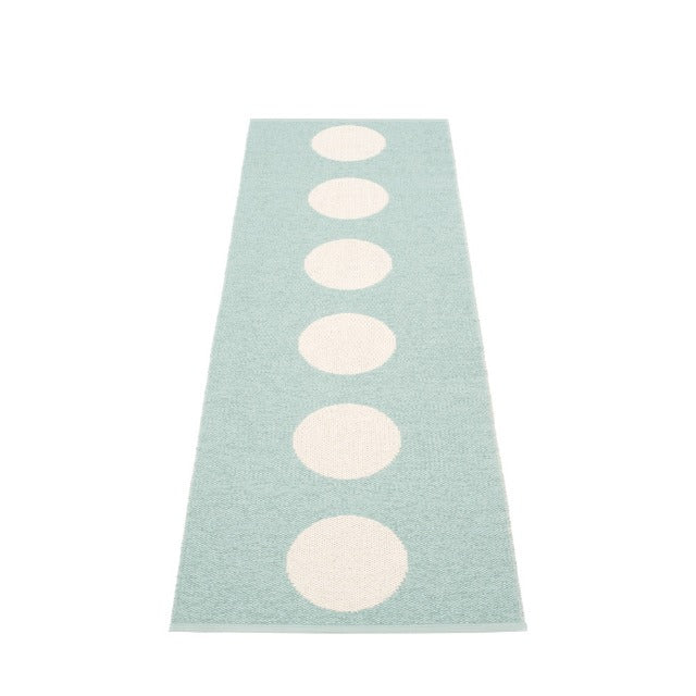 70x225cm / 2.25x7.5ft VERA RUG - TURQUOISE/VANILLA