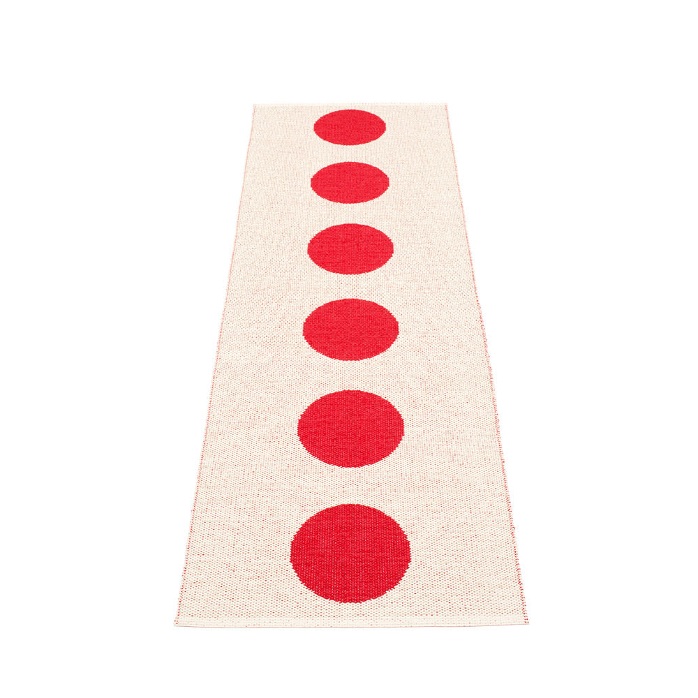 70x225cm / 2.25x7.5ft VERA RUG - RED/VANILLA