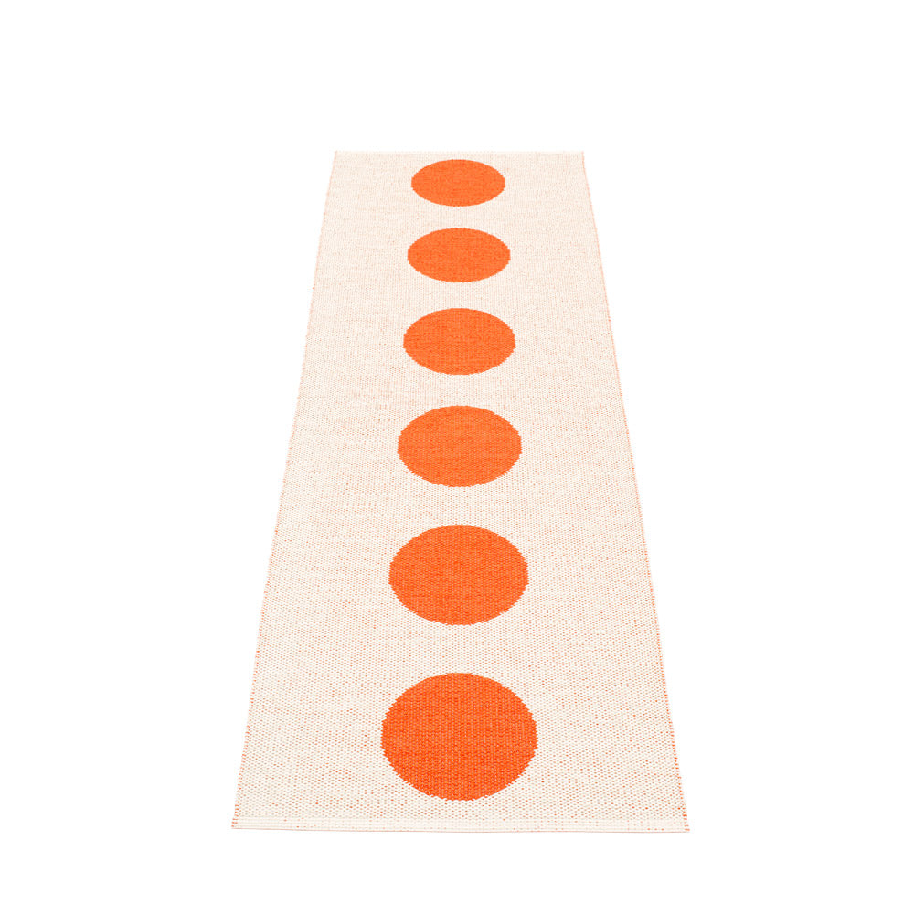 70x225cm / 2.25x7.5ft VERA RUG - ORANGE/VANILLA