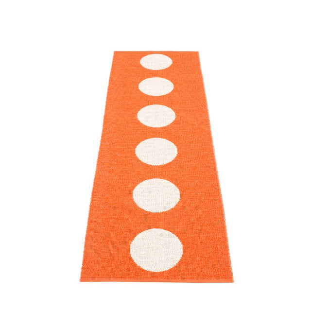 70x225cm / 2.25x7.5ft VERA RUG - ORANGE/VANILLA