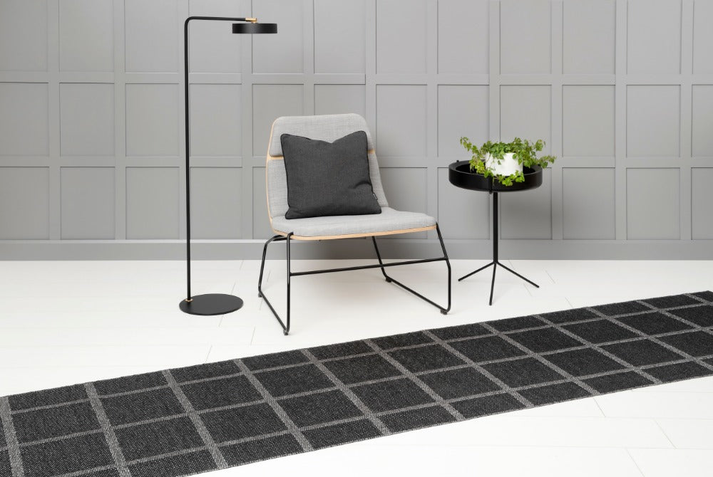 70x150cm / 2.25x5ft ADA RUG - BLACK/GRANIT METALLIC