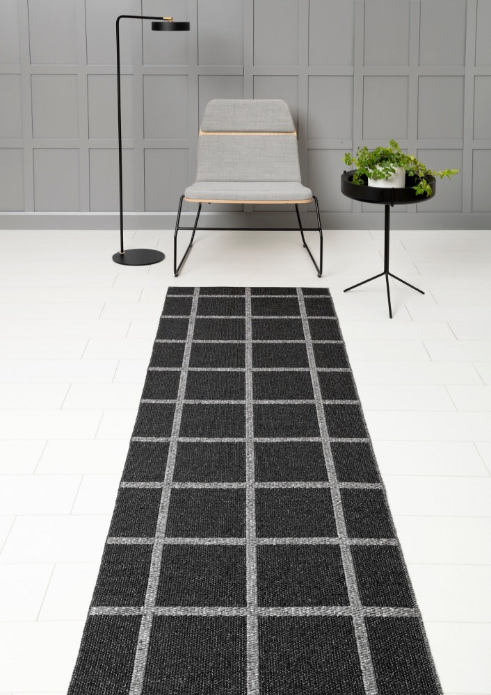 70x150cm / 2.25x5ft ADA RUG - BLACK/GRANIT METALLIC