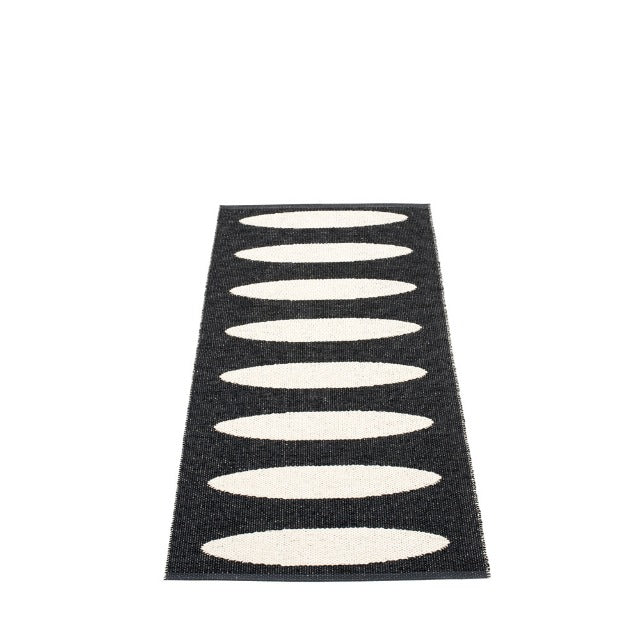 70x150cm / 2.25x5ft ELLA RUG - BLACK/VANILLA