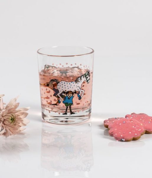 Pippi and the Horse drinking glass 2 dl