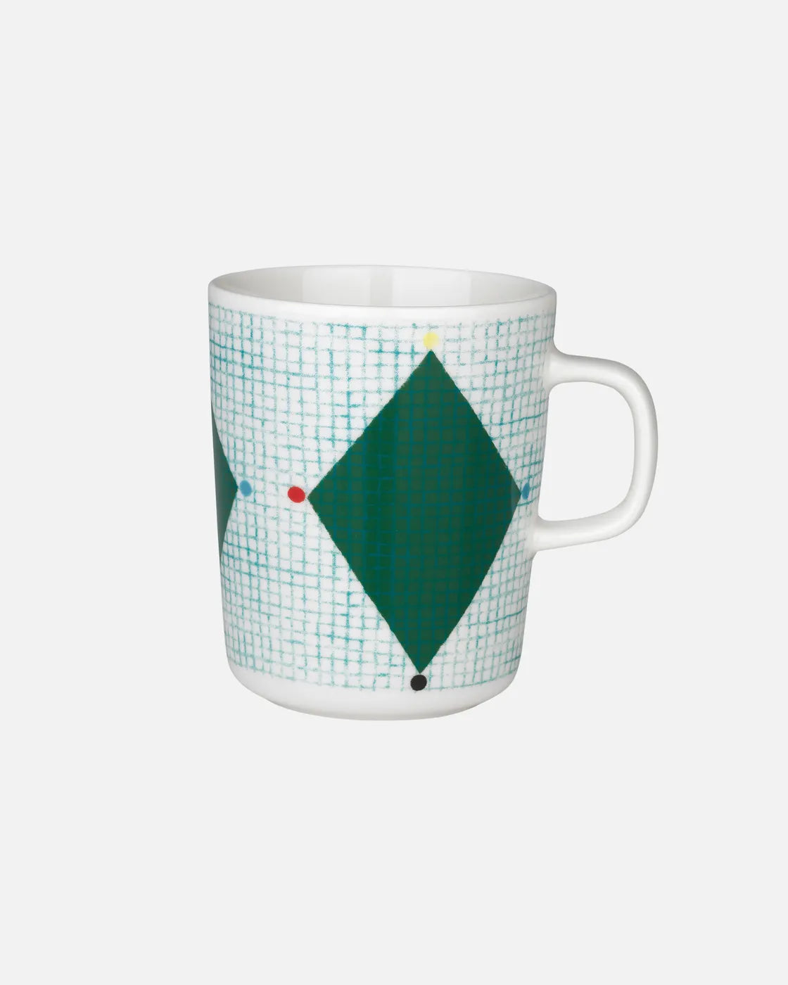 Oiva / Losagne Mug 2,5dl white green petrol blue red