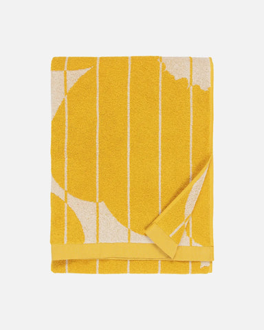 Lapuan Kankurit Koodi hand towel, yellow - linen