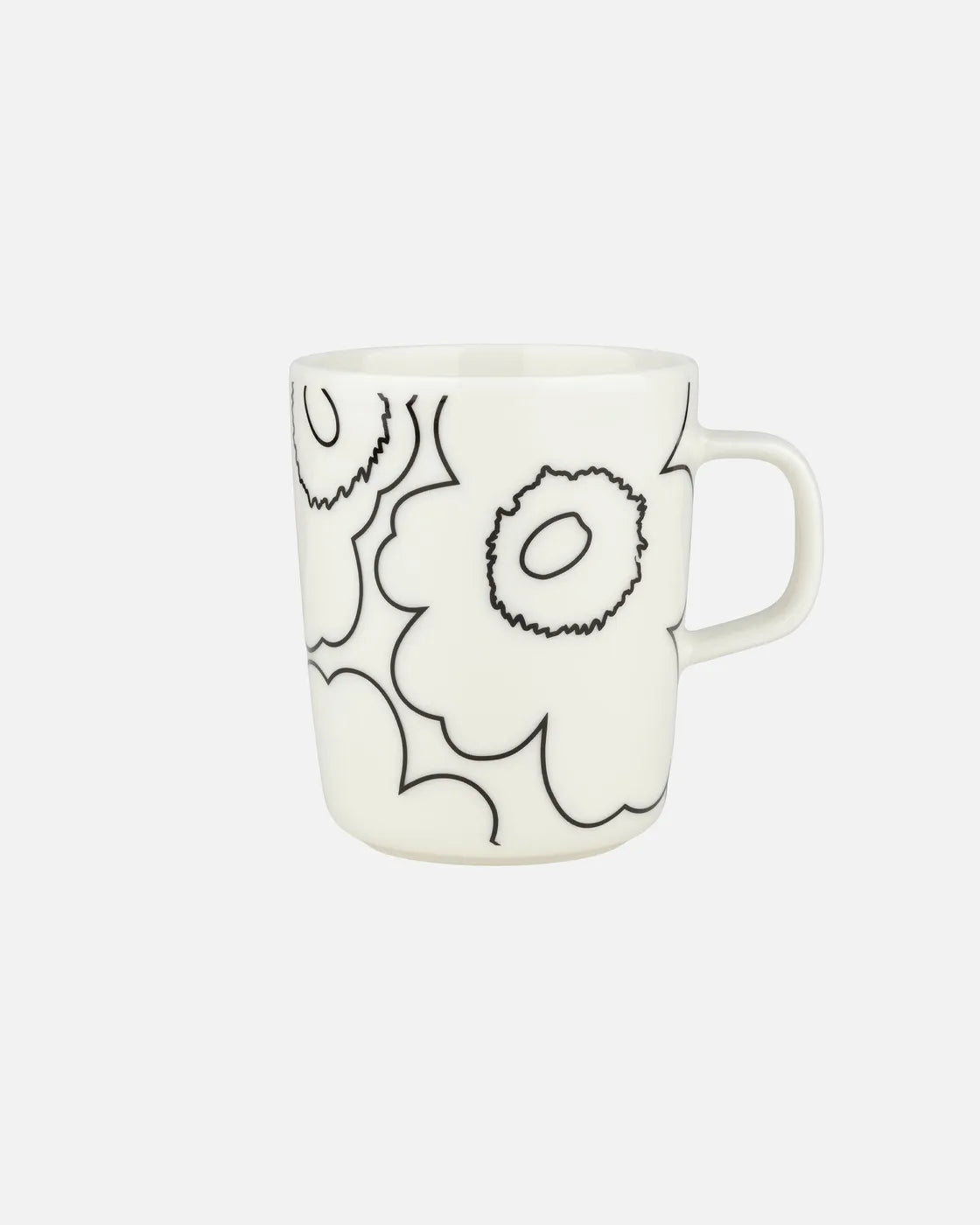 Oiva / Piirto Unikko Muki 2,5 Dl mug white black