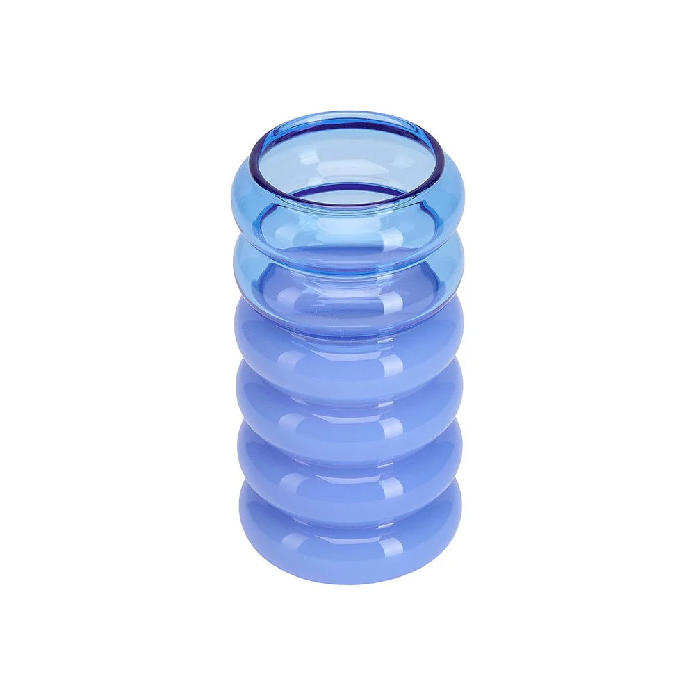 Bubble. 2-in-1 Vase & Candle holder Blue