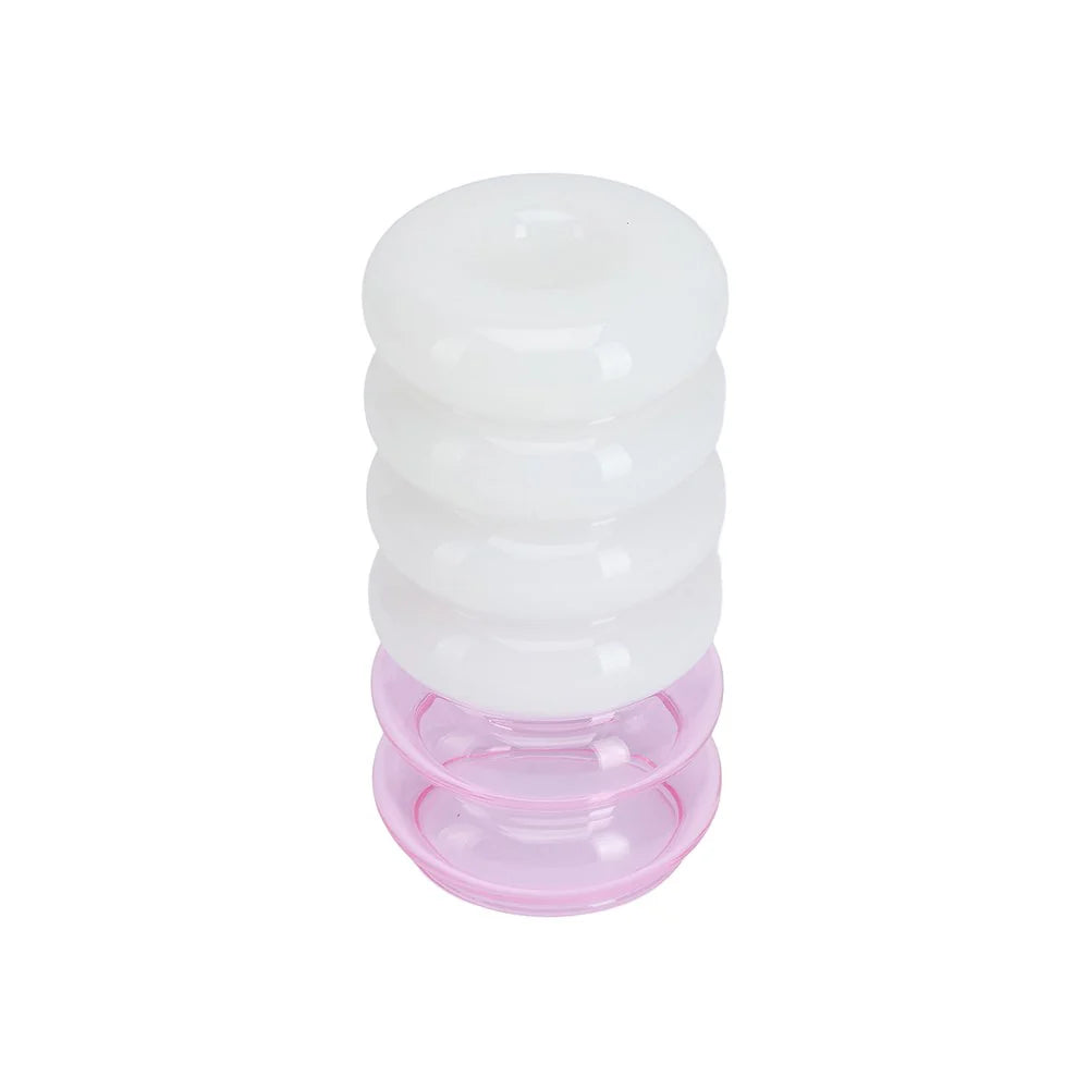 Bubble. 2-in-1 Vase & Candle holder Pink