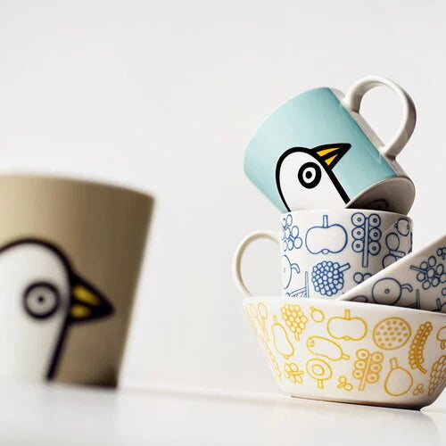 Oiva Toikka Birdie mug 30 cl Mint