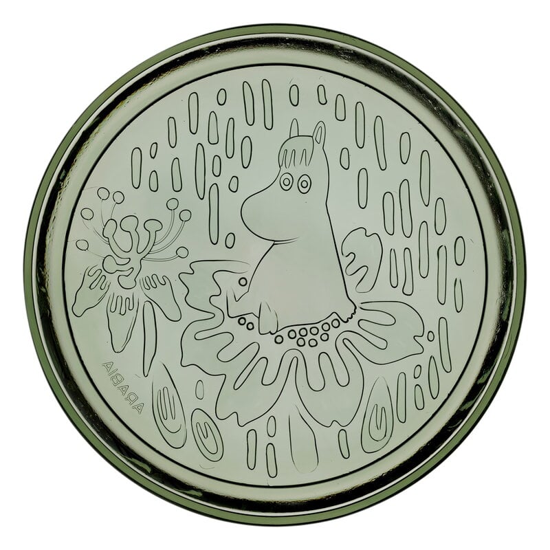 Moomin plate Ø15,5 cm - Pine green