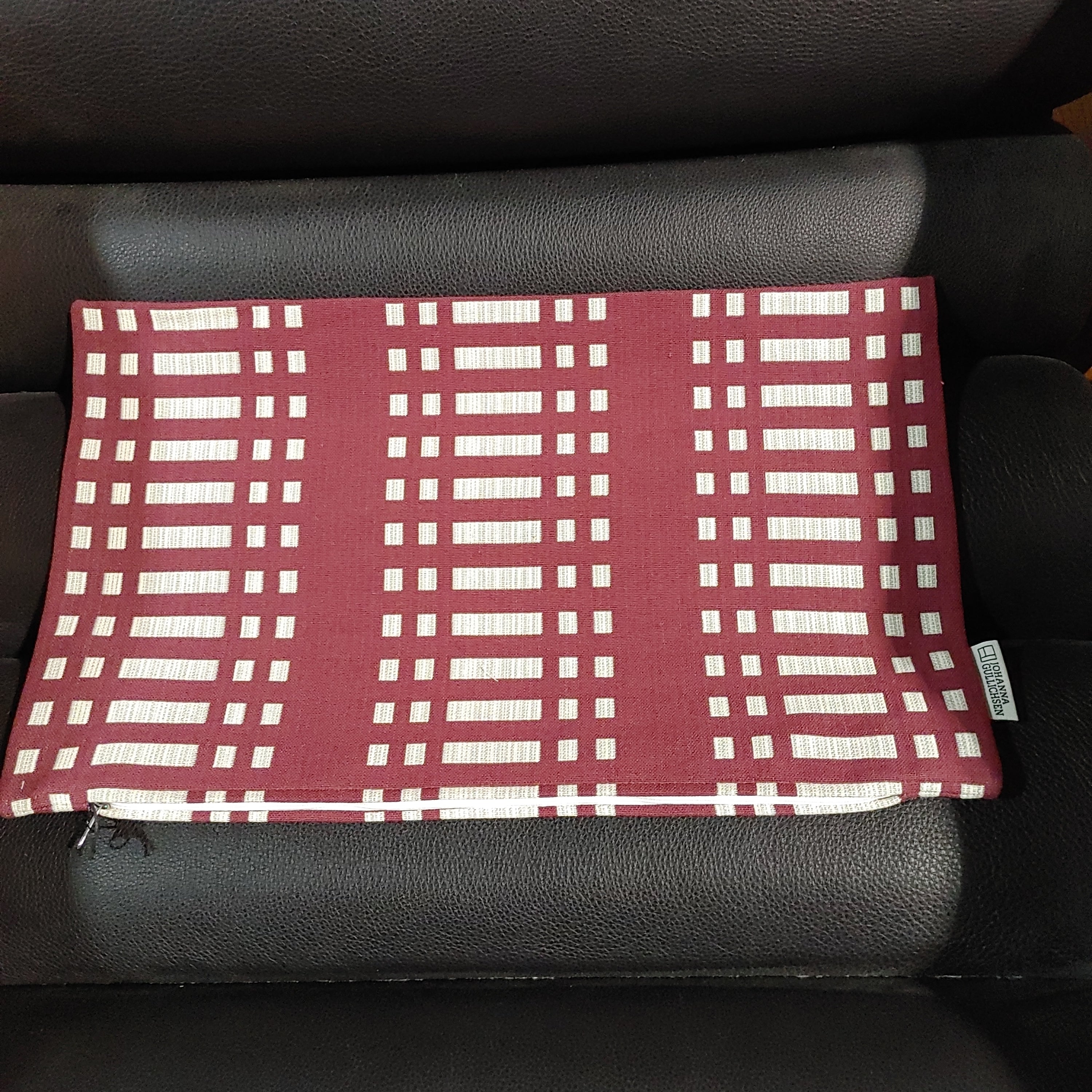 Cushion pillow  30x50 cm (cover only) -Nereus, Bordeaux