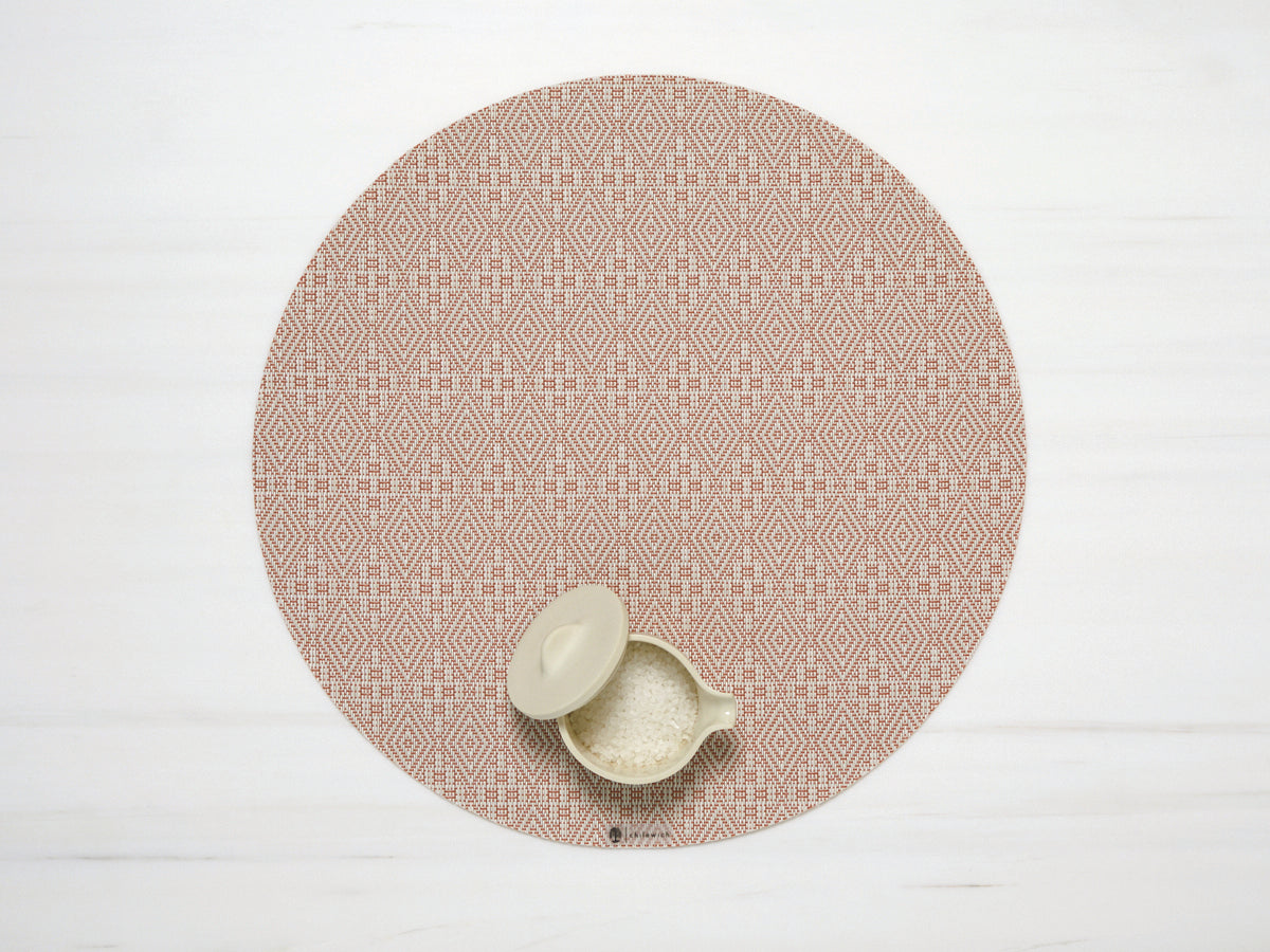 Chilewich Placemat Round Martha Stewart Boxwood (multiple colours)