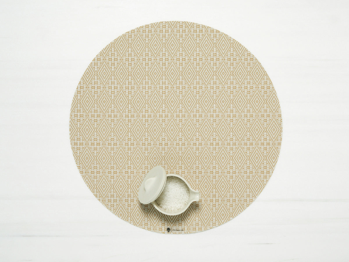 Chilewich Placemat Round Martha Stewart Boxwood (multiple colours)