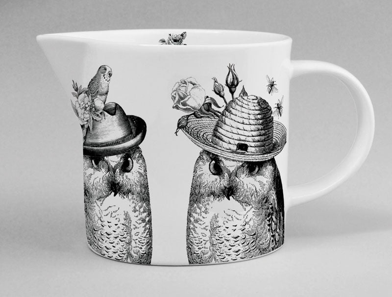 Sunday Best Jug Owls White — Studio Pazo