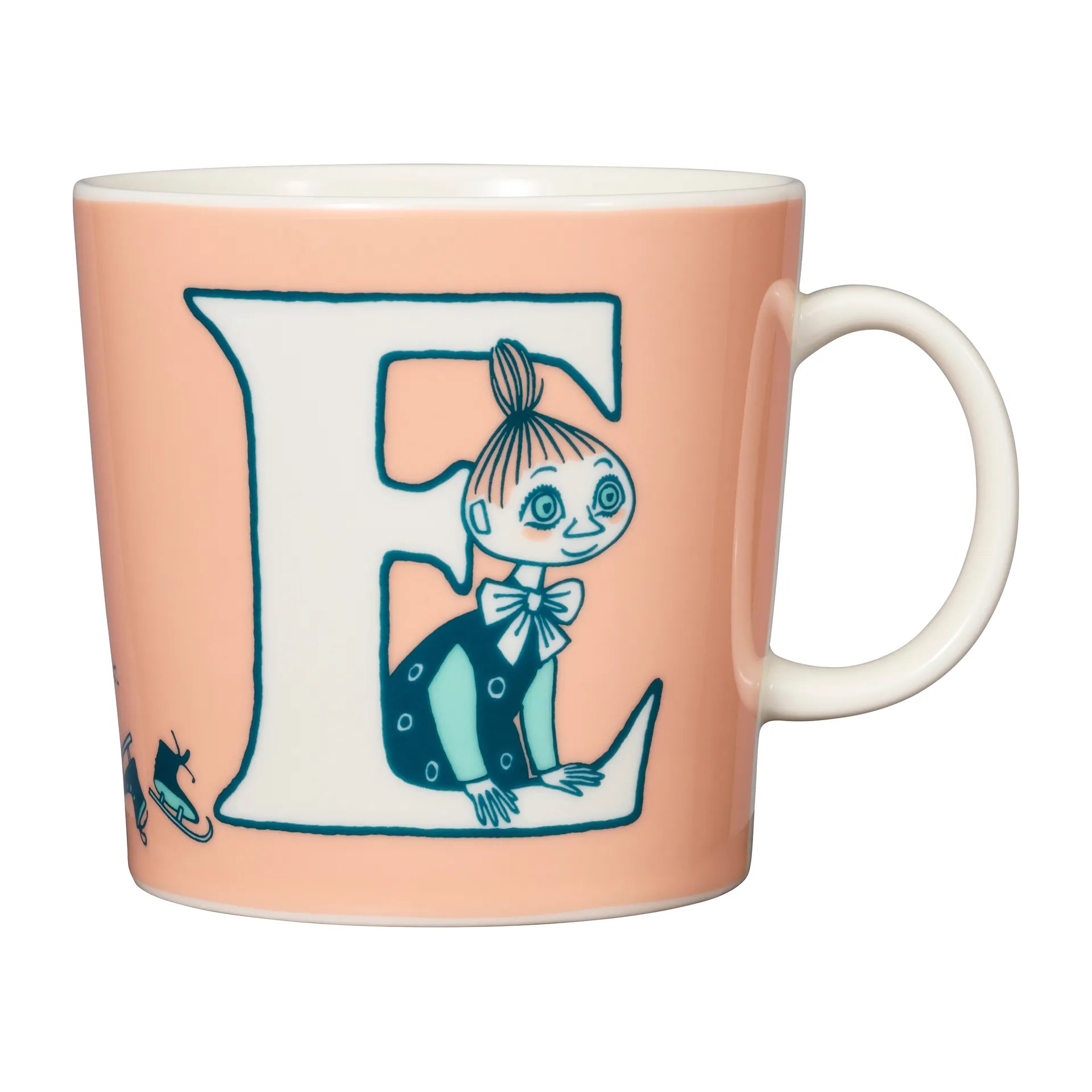 Moomin mug LARGE 400ml ABC Letter E