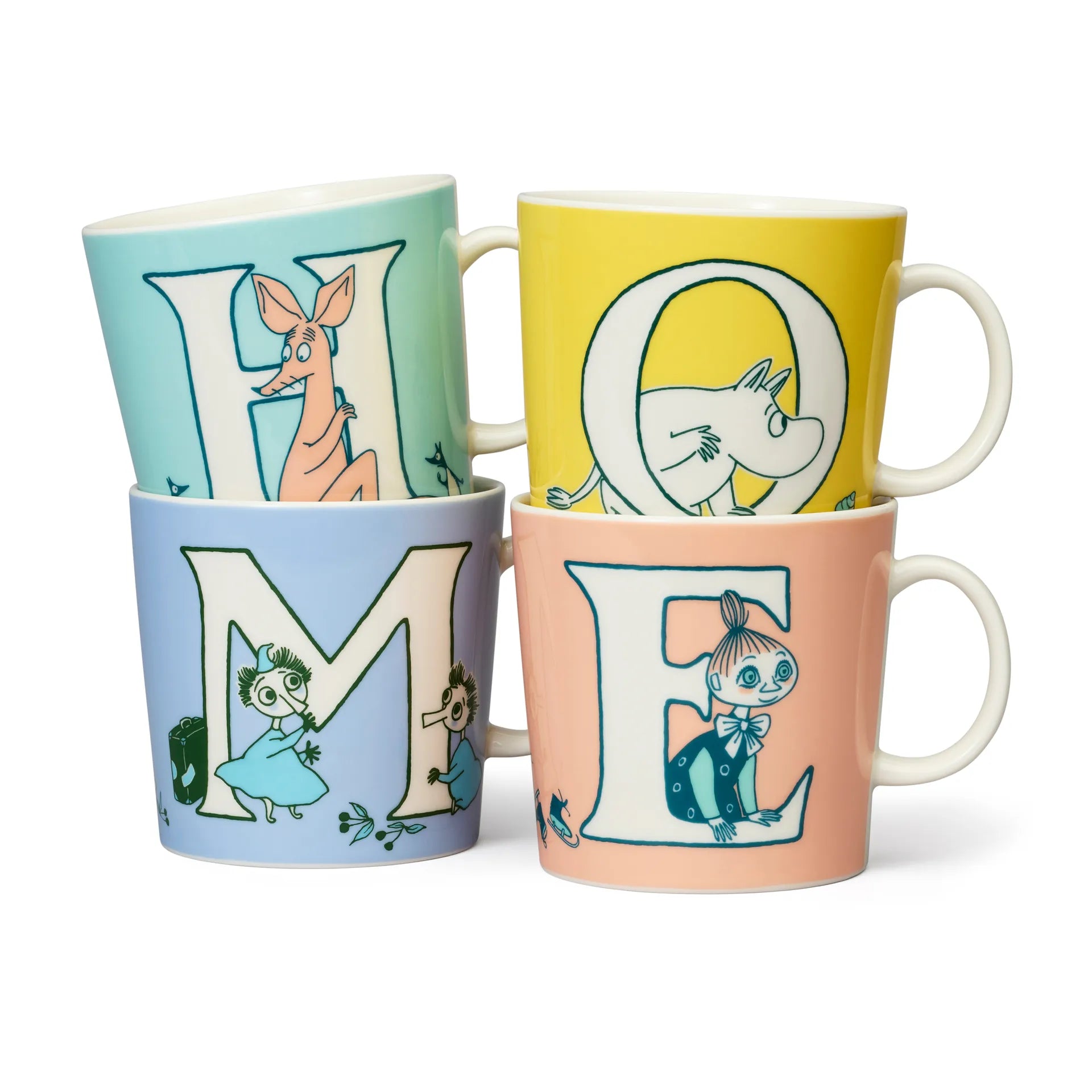 Moomin mug LARGE 400ml ABC Letter H