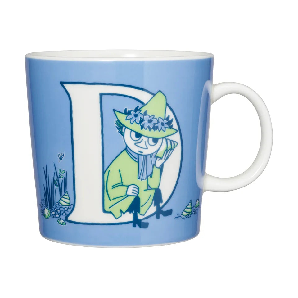 Moomin mug LARGE 400ml ABC Letter D