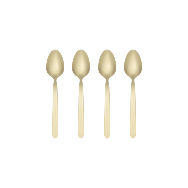 STELLA Set of 4 Espresso Spoons - Color Champagne