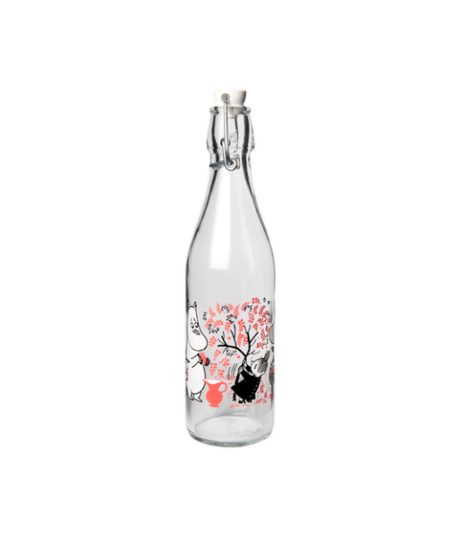 Moomin glass bottle Berries 0,5L