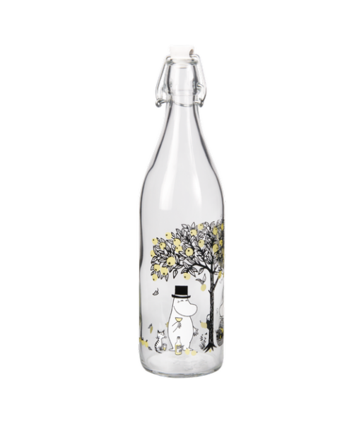 Moomin glass bottle Apples 1L