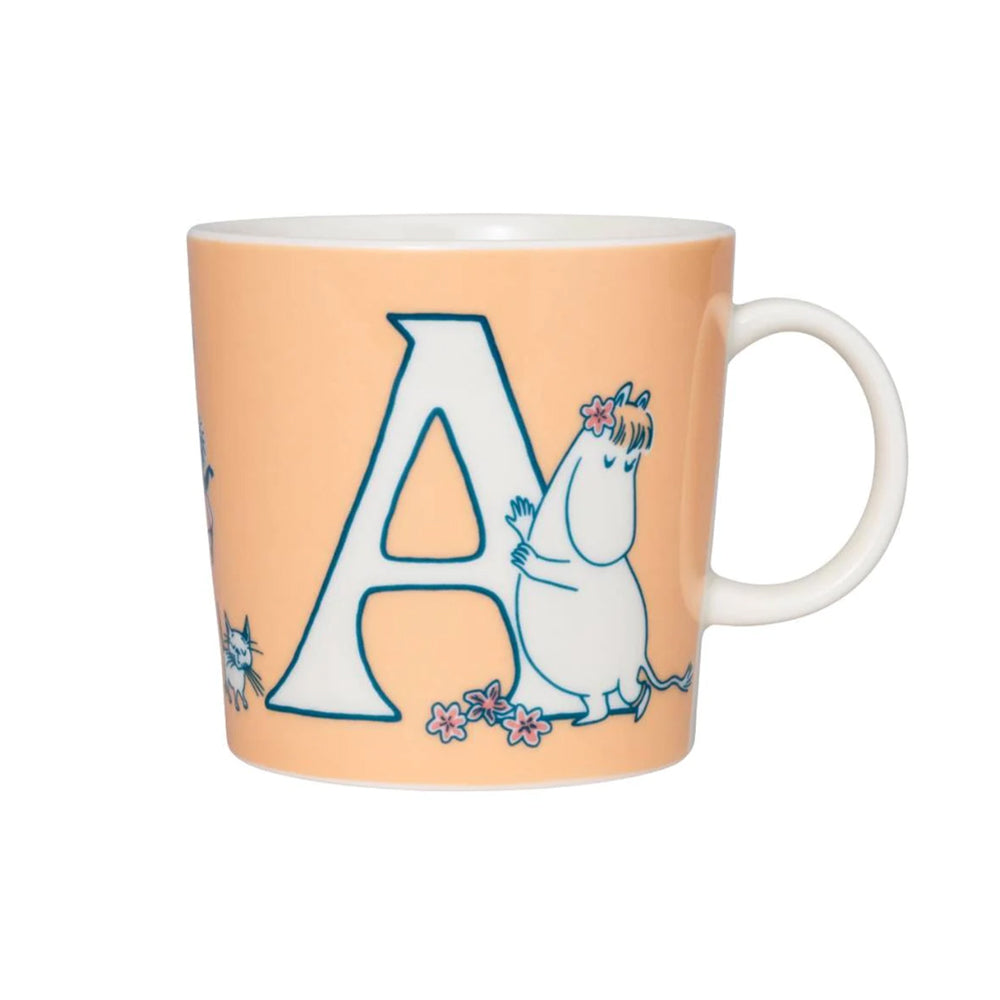 Moomin mug LARGE 400ml ABC Letter A