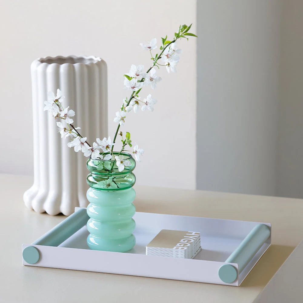 Bubble. 2-in-1 Vase & Candle holder Green