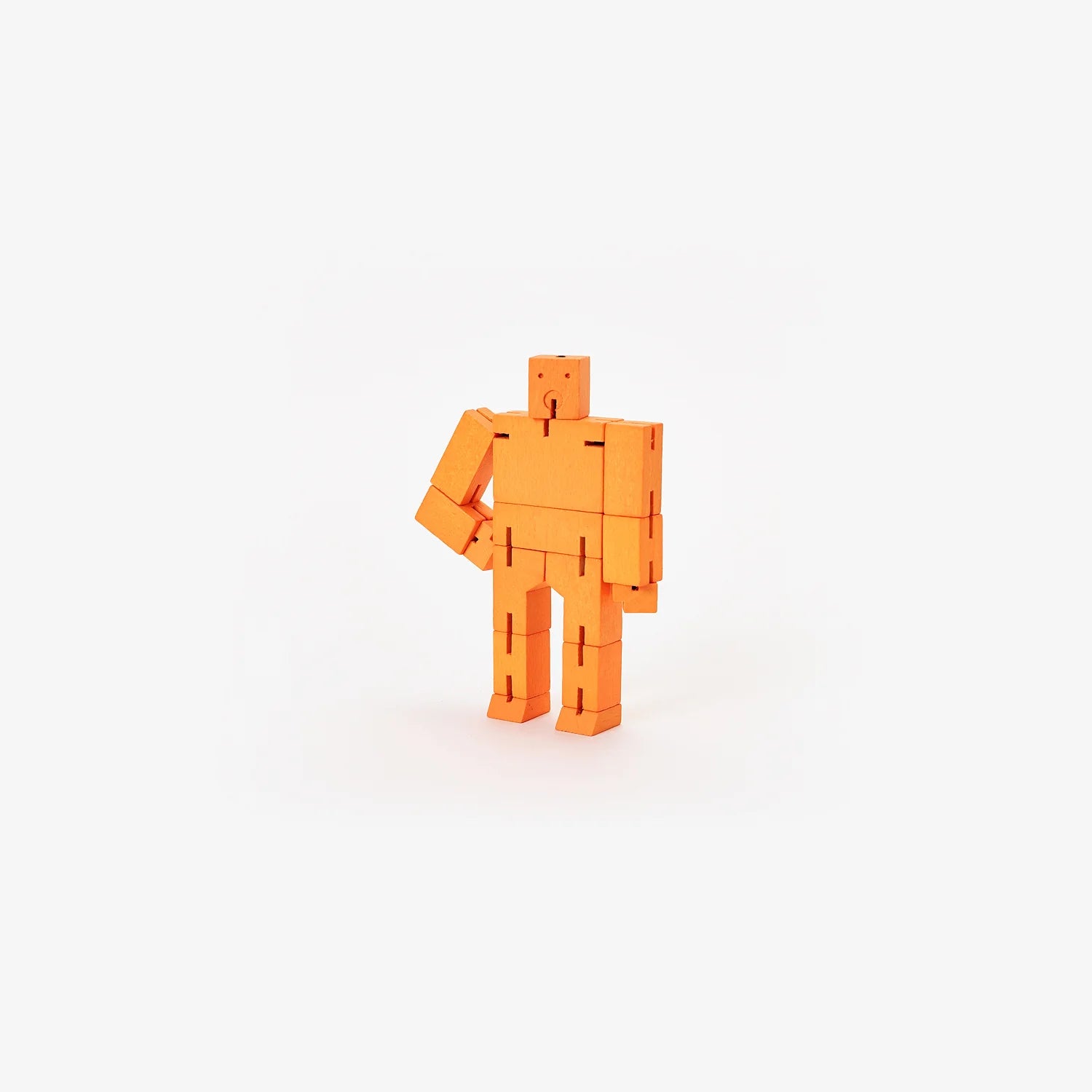 Areaware Cubebot Small 2.5" x 2.5" cube Orange