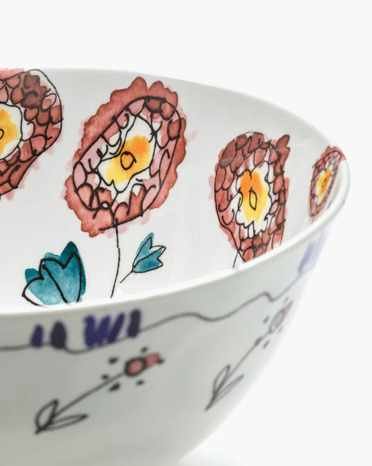 Marni Midnight Flower Bowl S Anemone milk