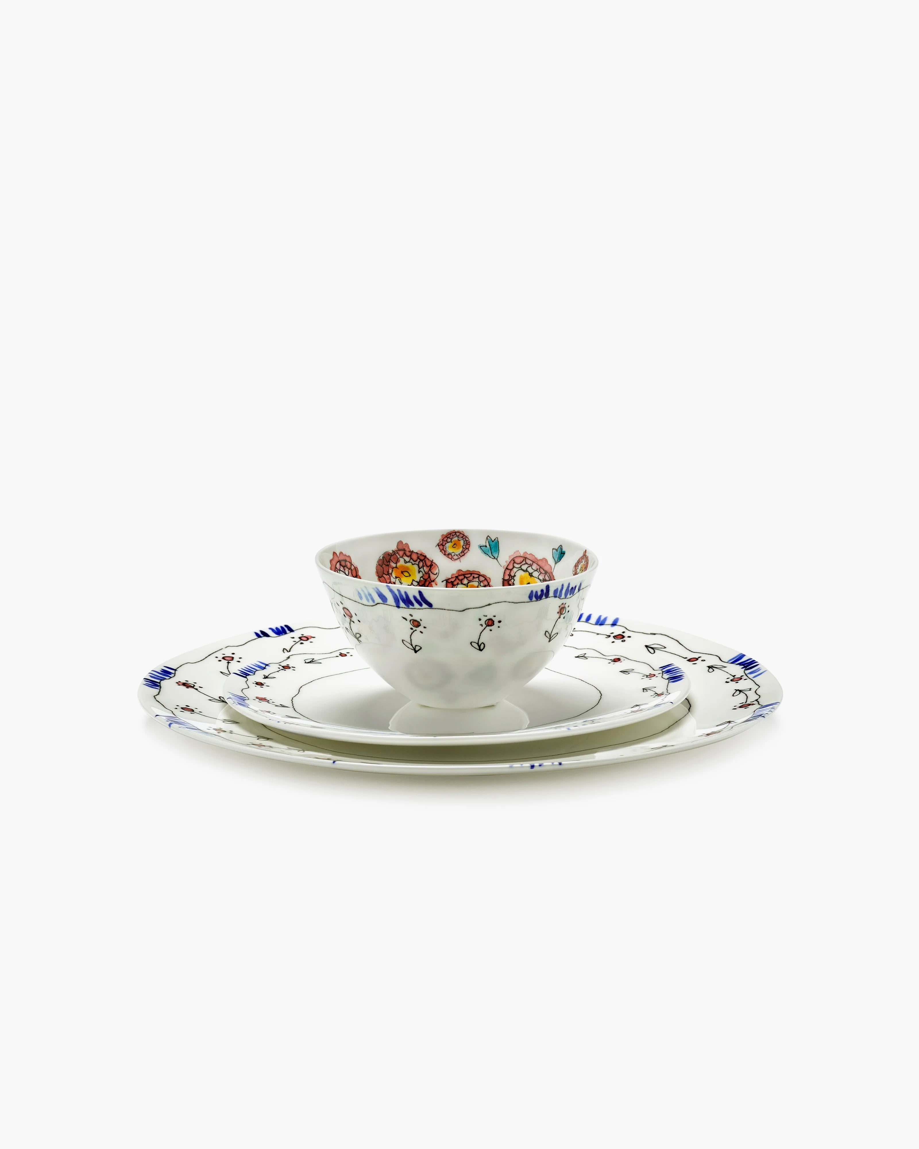 Marni Midnight Flower Bowl S Anemone milk