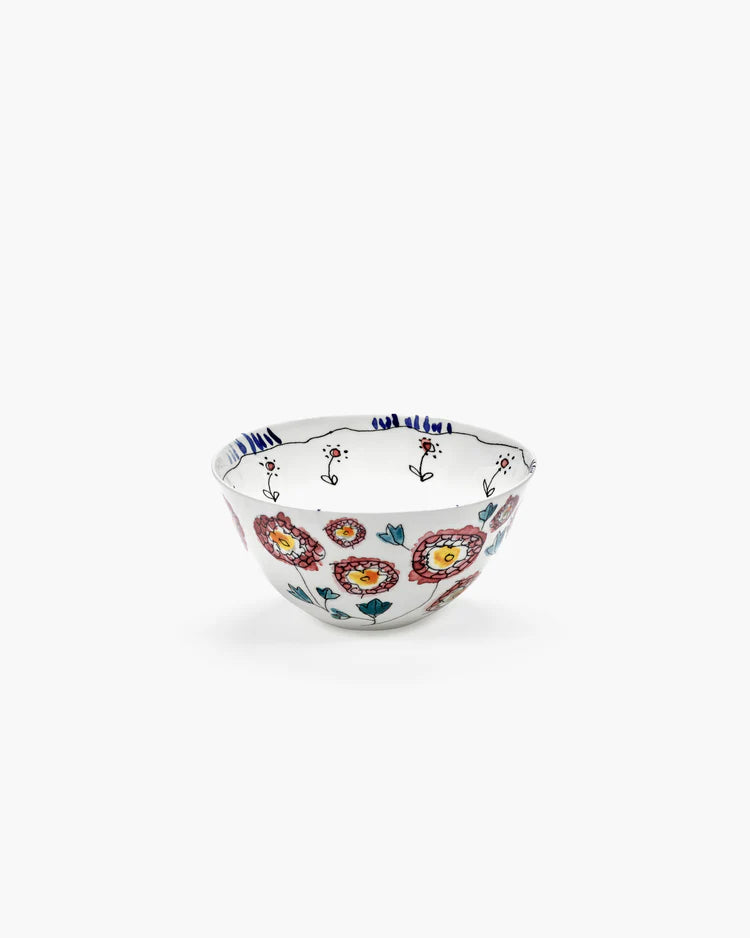 Marni Midnight Flower Bowl L Anemone milk