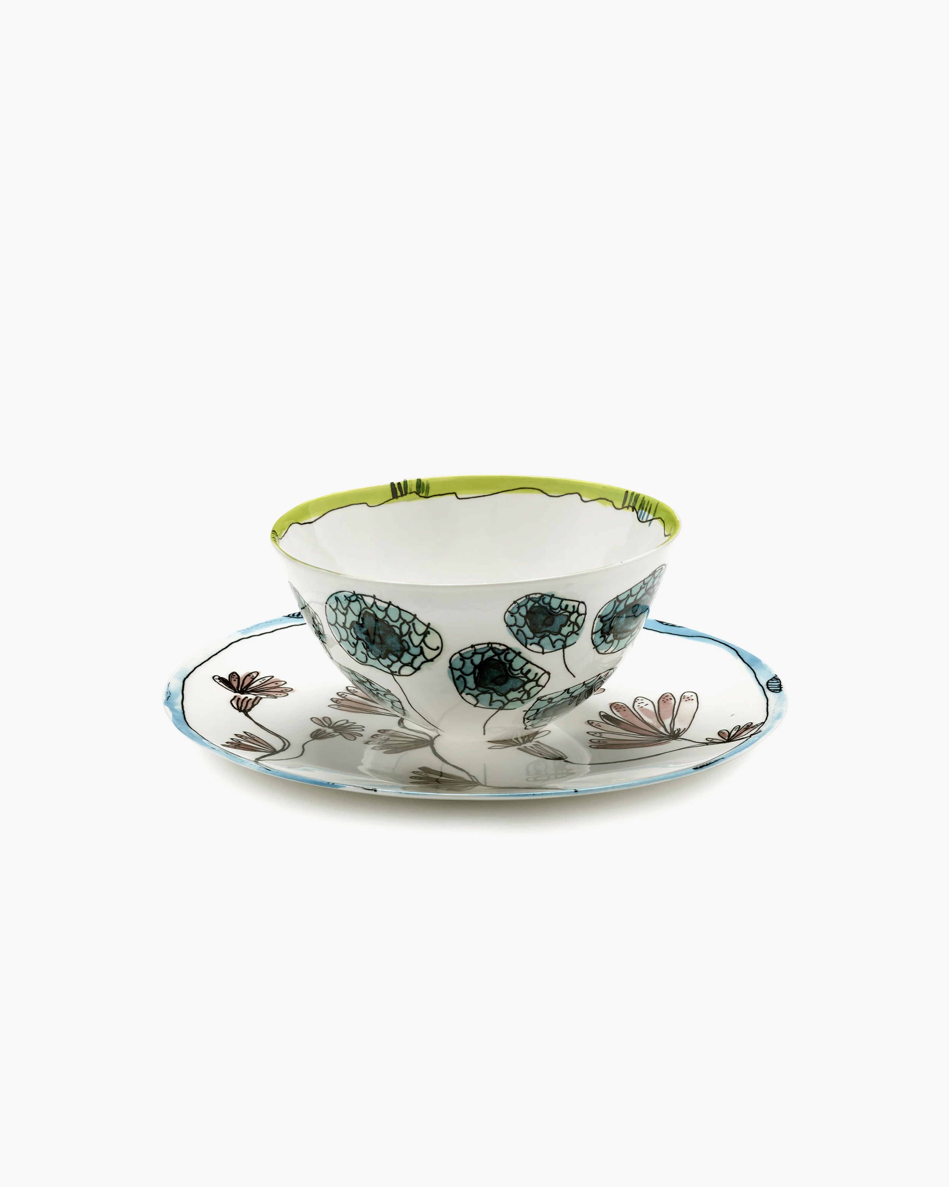 Marni Midnight Flower Bowl L Anemone vaniglia