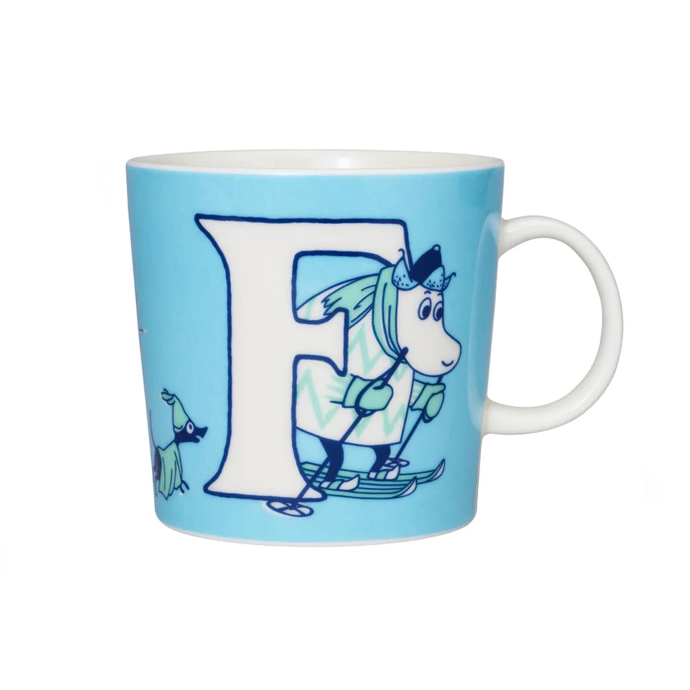 Moomin mug LARGE 400ml ABC Letter F