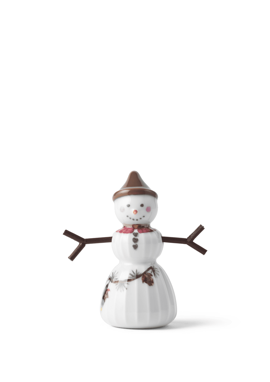 Hammershoi Christmas Snowgirl H 3.1" White W. Deco