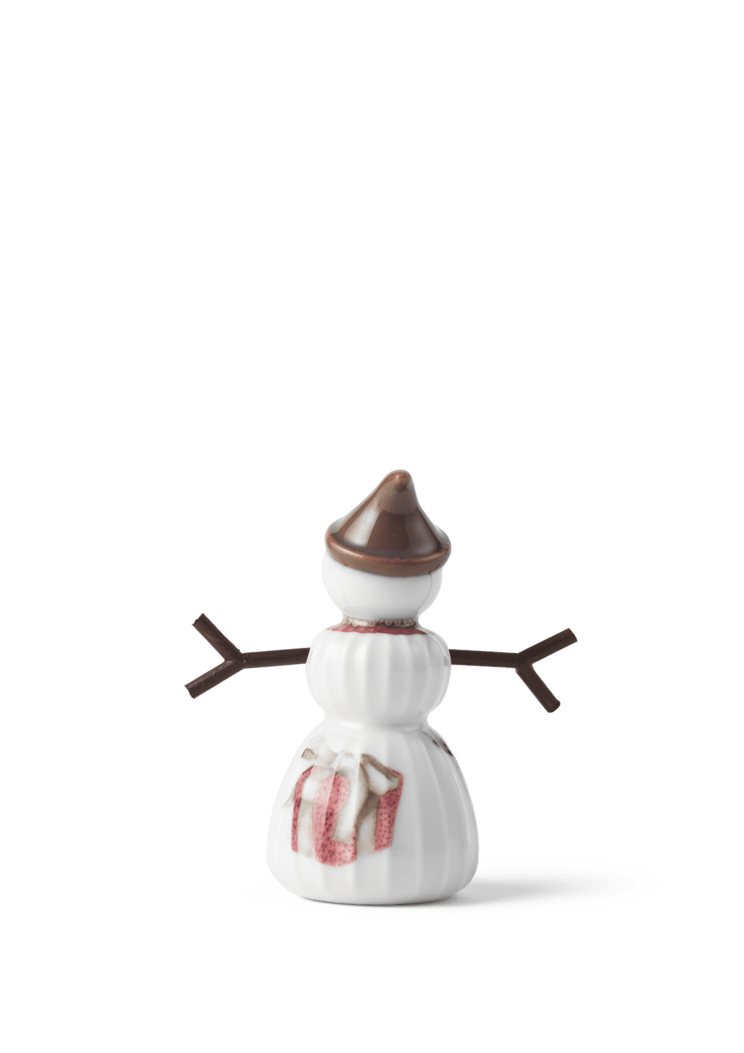 Hammershoi Christmas Snowgirl H 3.1" White W. Deco