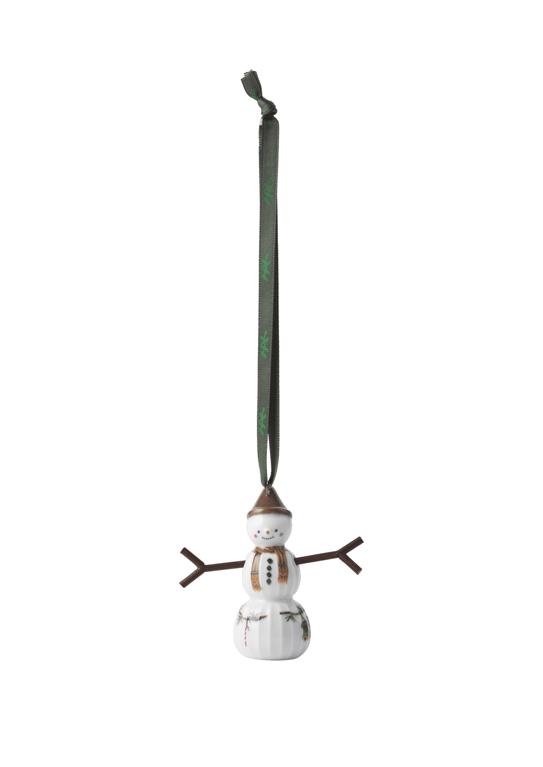 Hammershoi Christmas Snowboy, Hanging H 2.8" White W. Deco