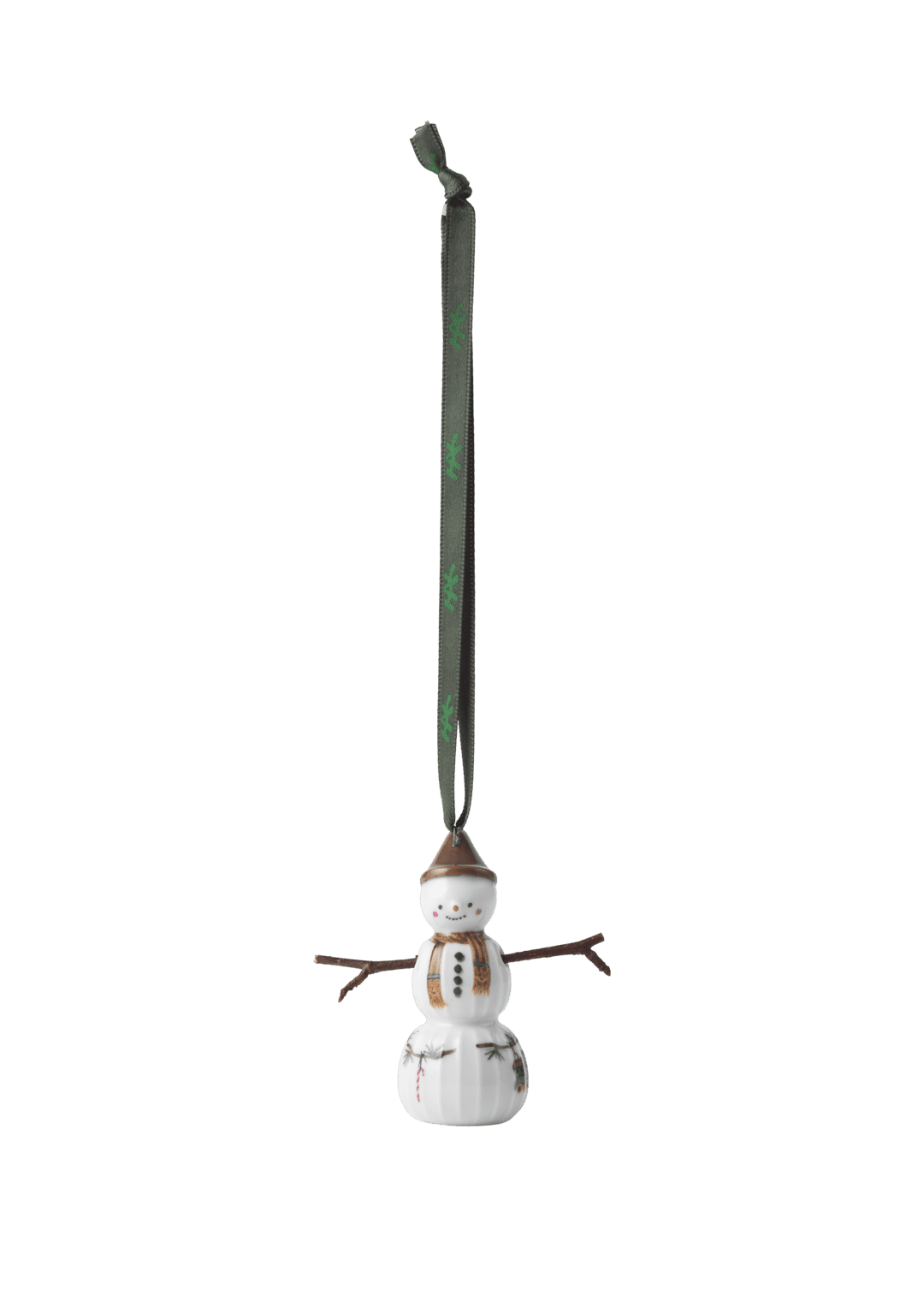 Hammershoi Christmas Snowboy, Hanging H 2.8" White W. Deco