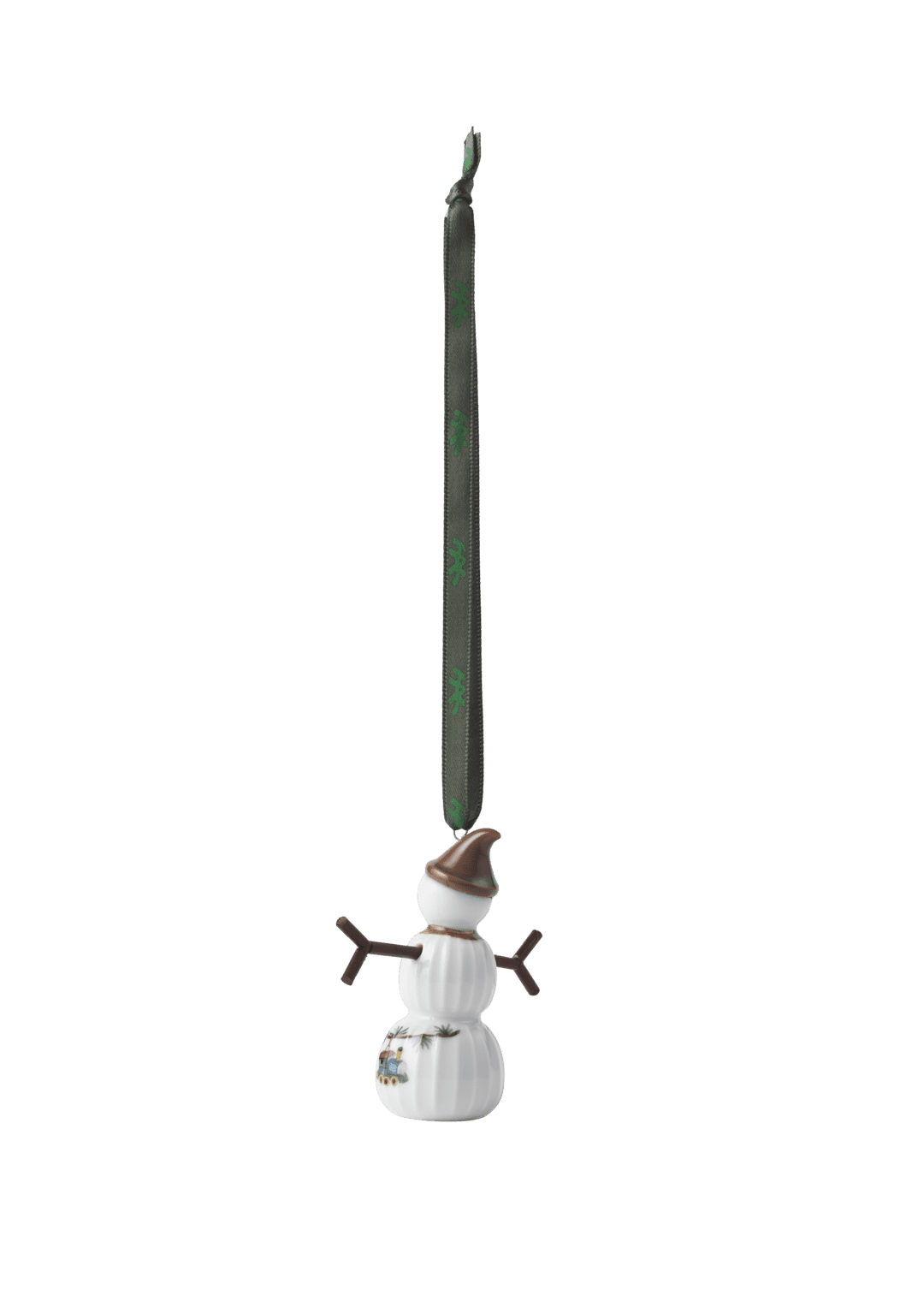 Hammershoi Christmas Snowboy, Hanging H 2.8" White W. Deco