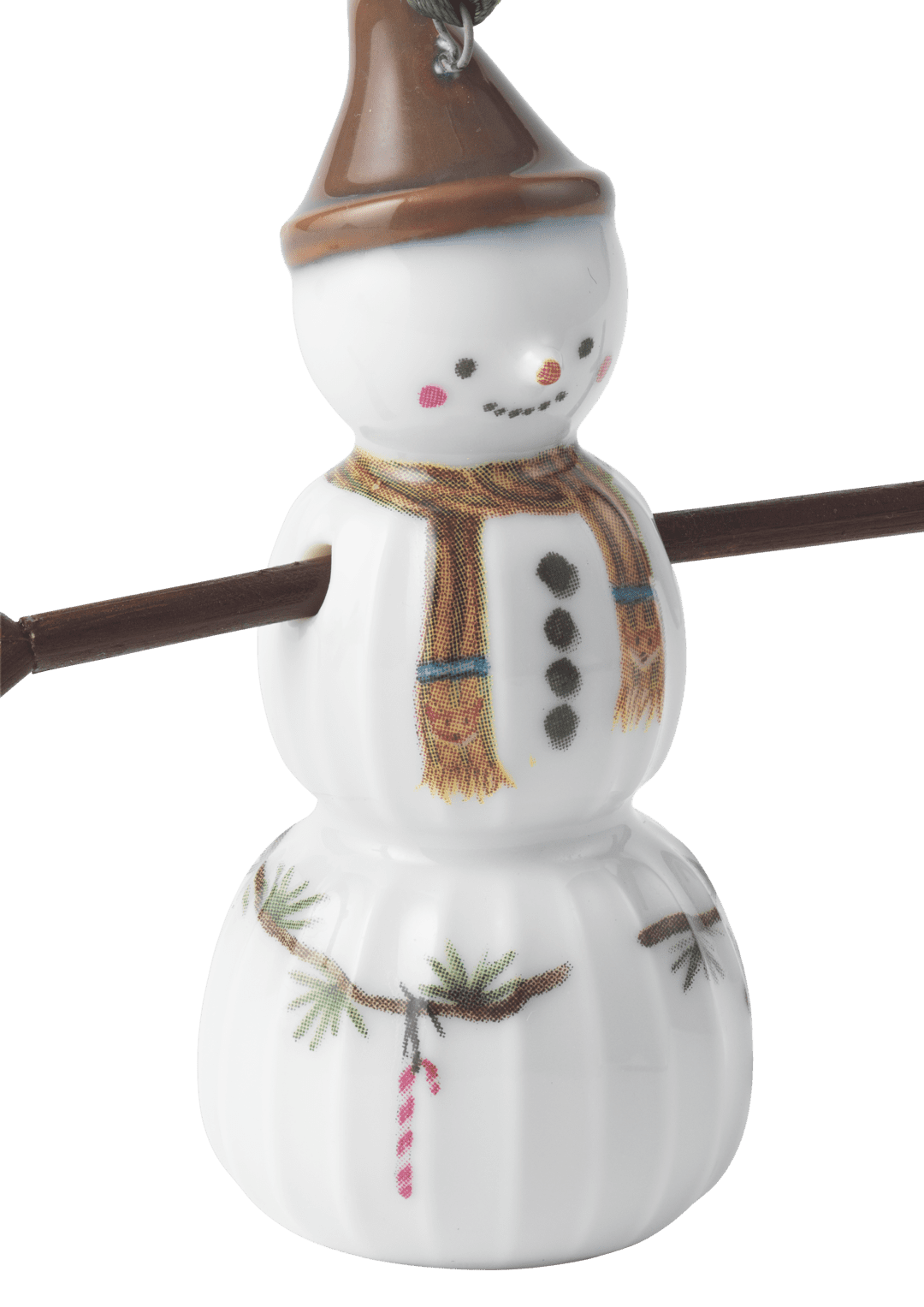 Hammershoi Christmas Snowboy, Hanging H 2.8" White W. Deco