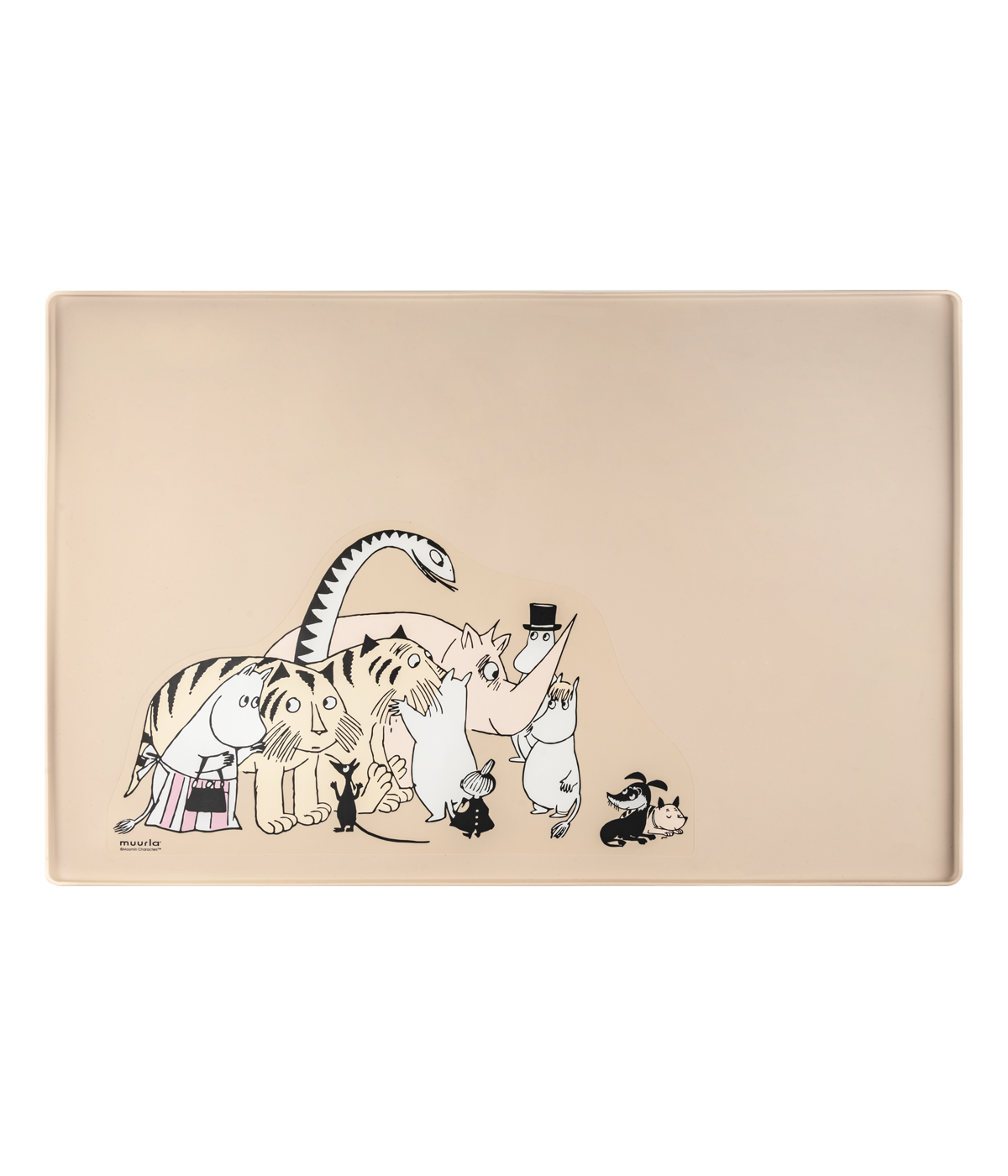 Moomin Pets silicone mat 60x40cm,  beige