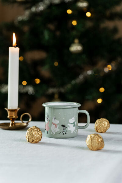 Moomin enamel mug Festive spirits 2,5dl