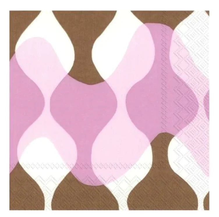 Marimekko paper napkins - Lunch size LOKKI PERGOLA rose - SS22