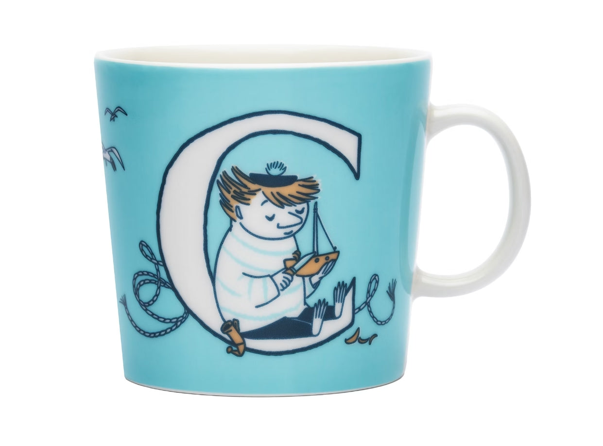 Moomin mug LARGE 400ml ABC Letter  C