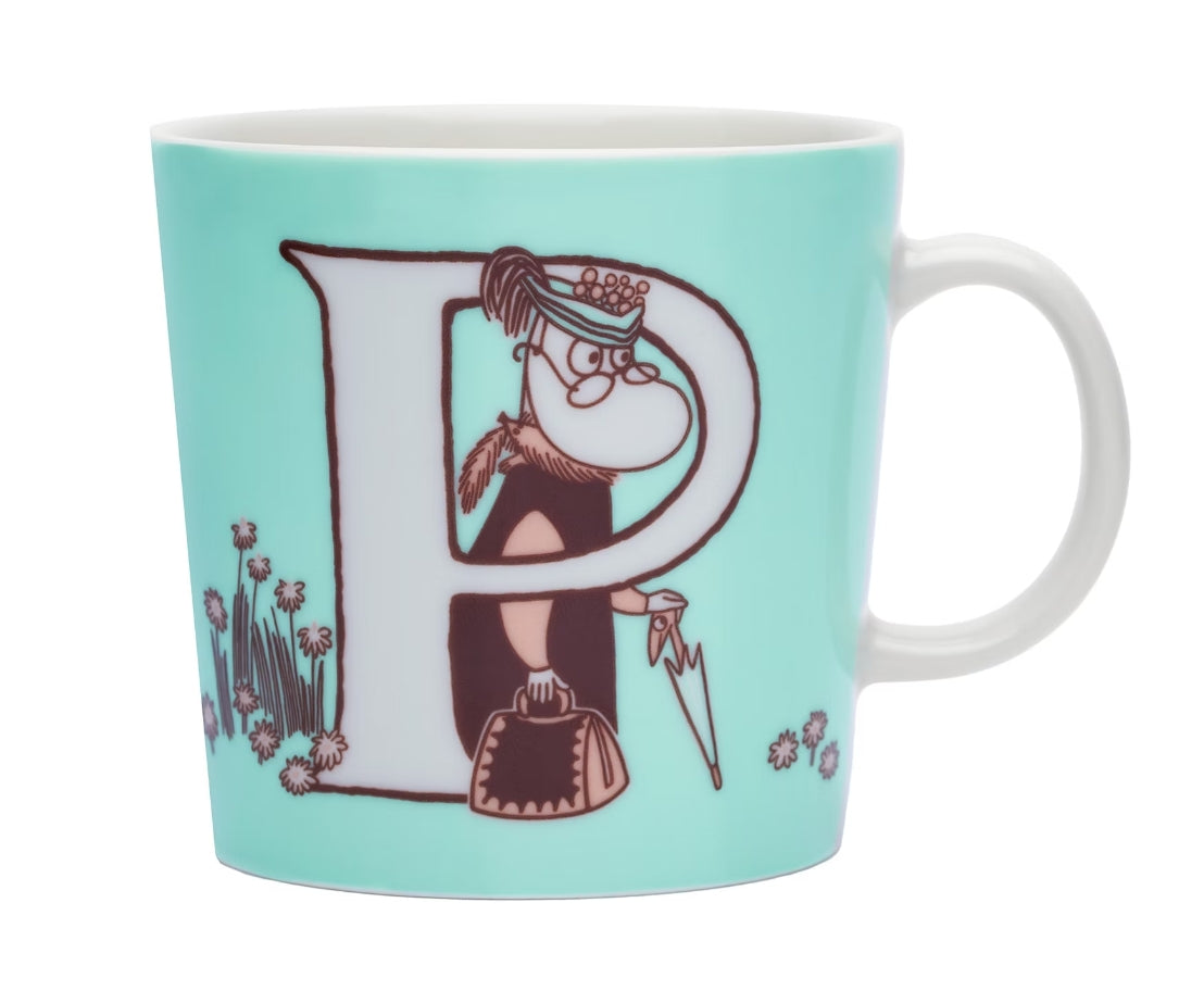 Moomin mug LARGE 400ml ABC Letter P