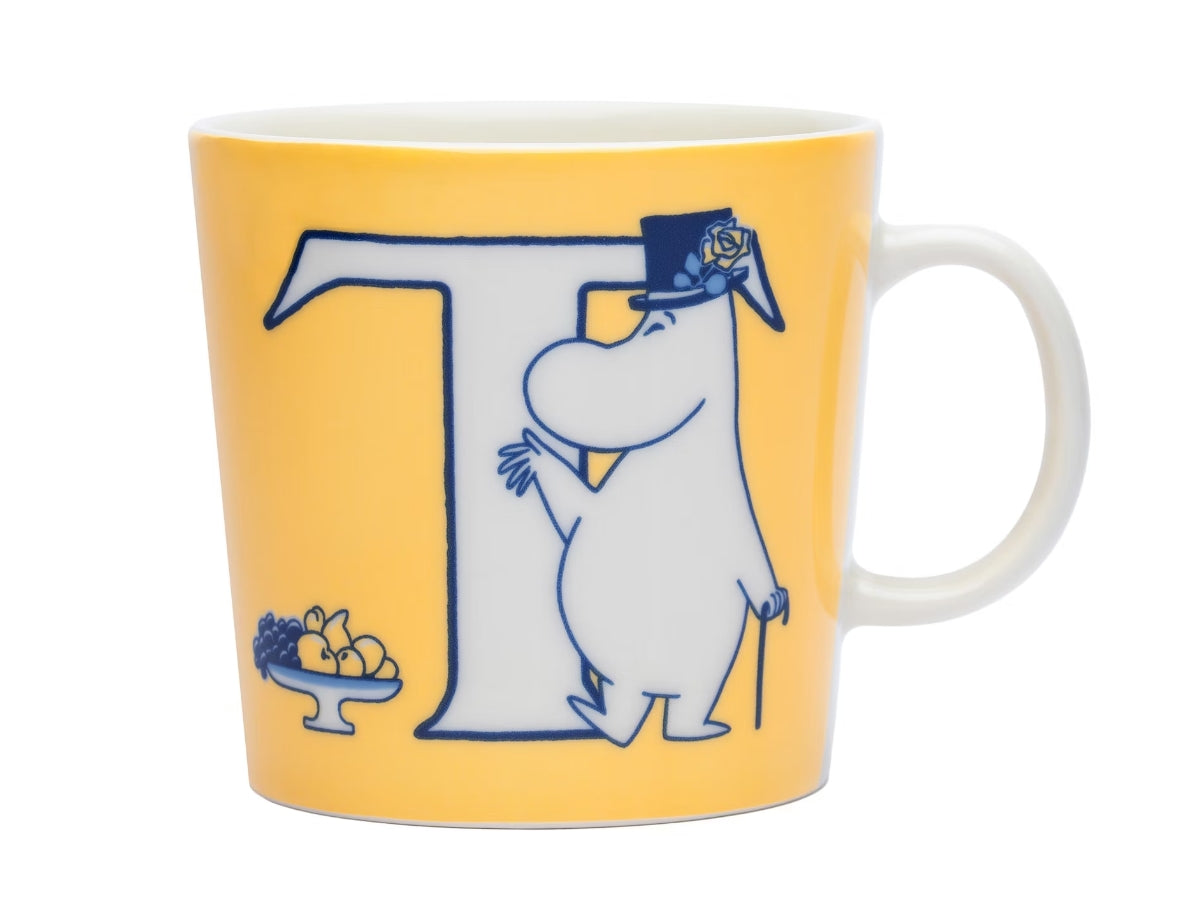 Moomin mug LARGE 400ml ABC Letter T